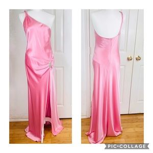ABS by allen schwartz pink gown